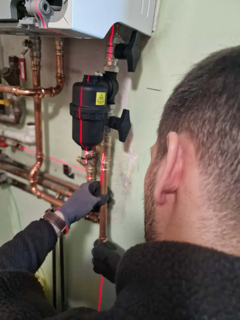 Montaż filtra magnetycznego na instalacji grzewczej